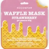 Hot Waffle Mask Strawberry puhdistava kangasnaamio 1kpl Korealainen Ihonhoito|Kasvojenhoito
