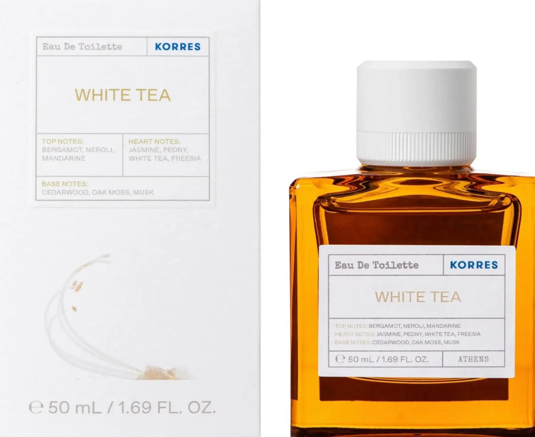 Korres Hajuvedet<White Tea EdT tuoksu 50 ml
