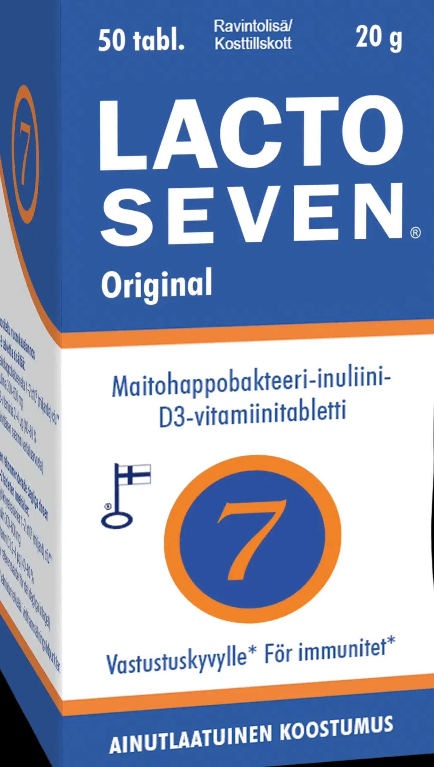 Vitabalans Maitohappobakteerit<Lacto Seven 50 kpl maitohappobakteeri-inuliinivalmiste 20 g