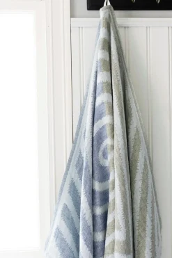 Lapuan Kankurit Pyyhkeet<Metsälampi pyyhe 95x180cm harmaa-mustikka-oliivi