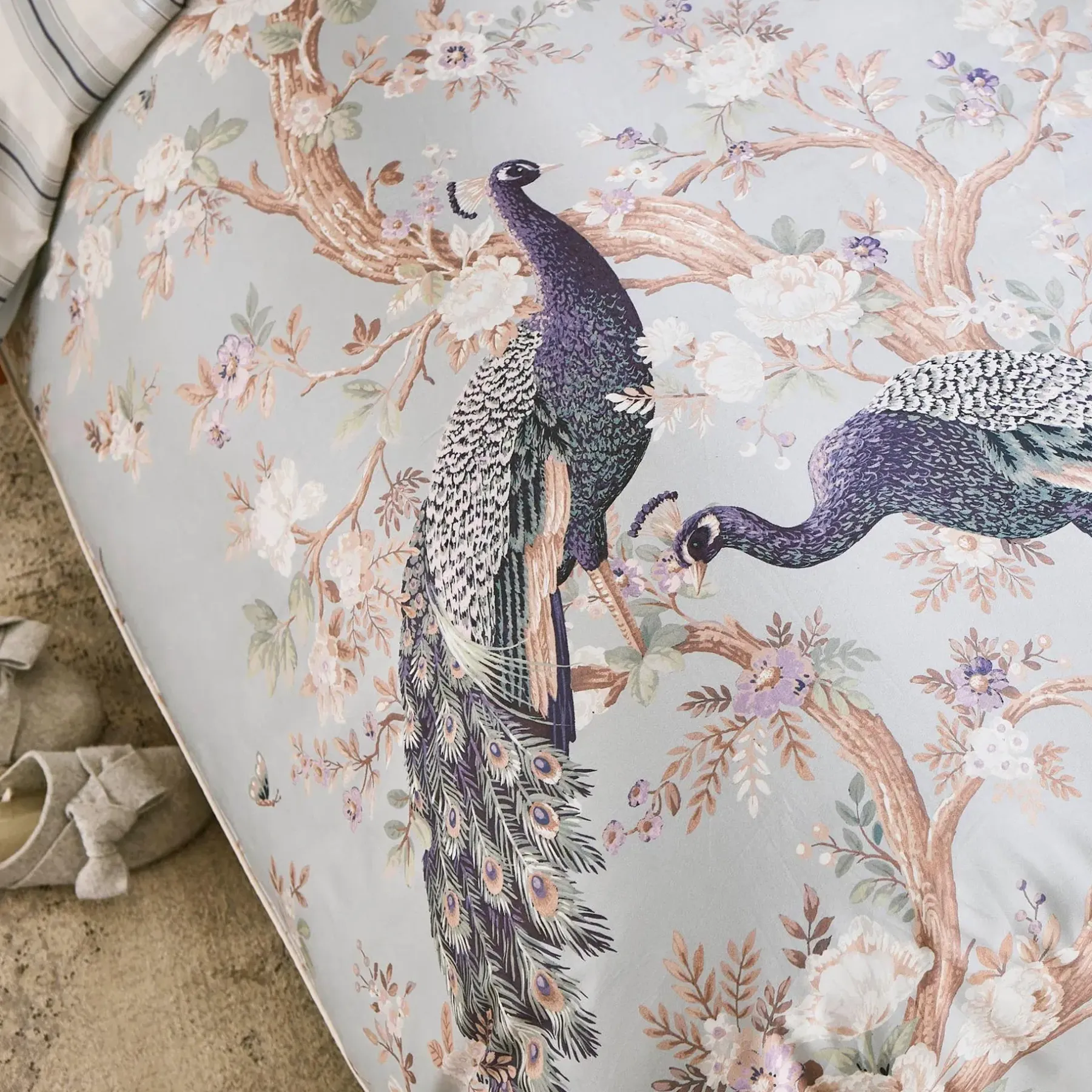 Laura Ashley Tyynyliinat<Belvedere tuplapussilakasetti 230x220 + 2kpl 50x60cm duck egg