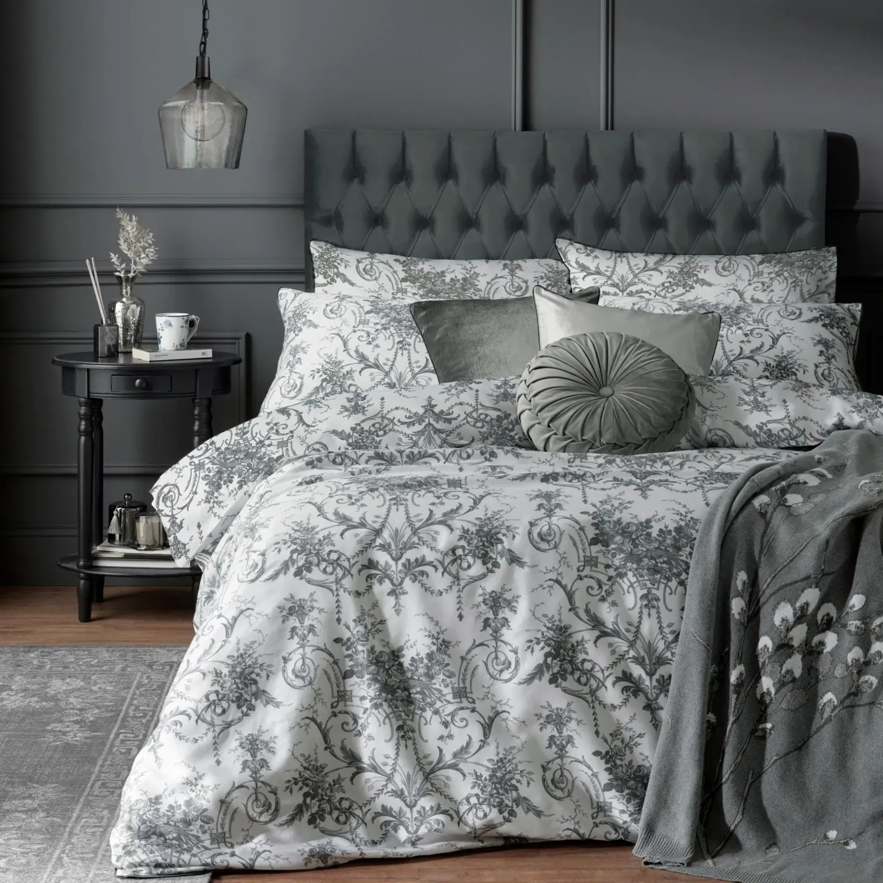 Clearance Tuileries tyynyliina 50x60cm charcoal Tyynyliinat