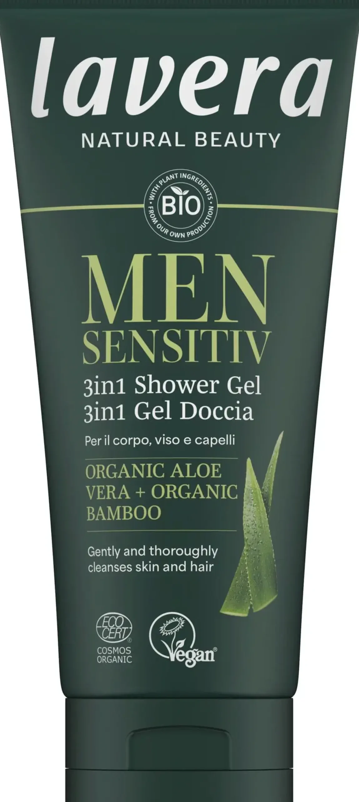 lavera Ihonhoito<Men Sensitiv 3IN1 suihkugeeli vartalolle ja hiuksille 200 ml