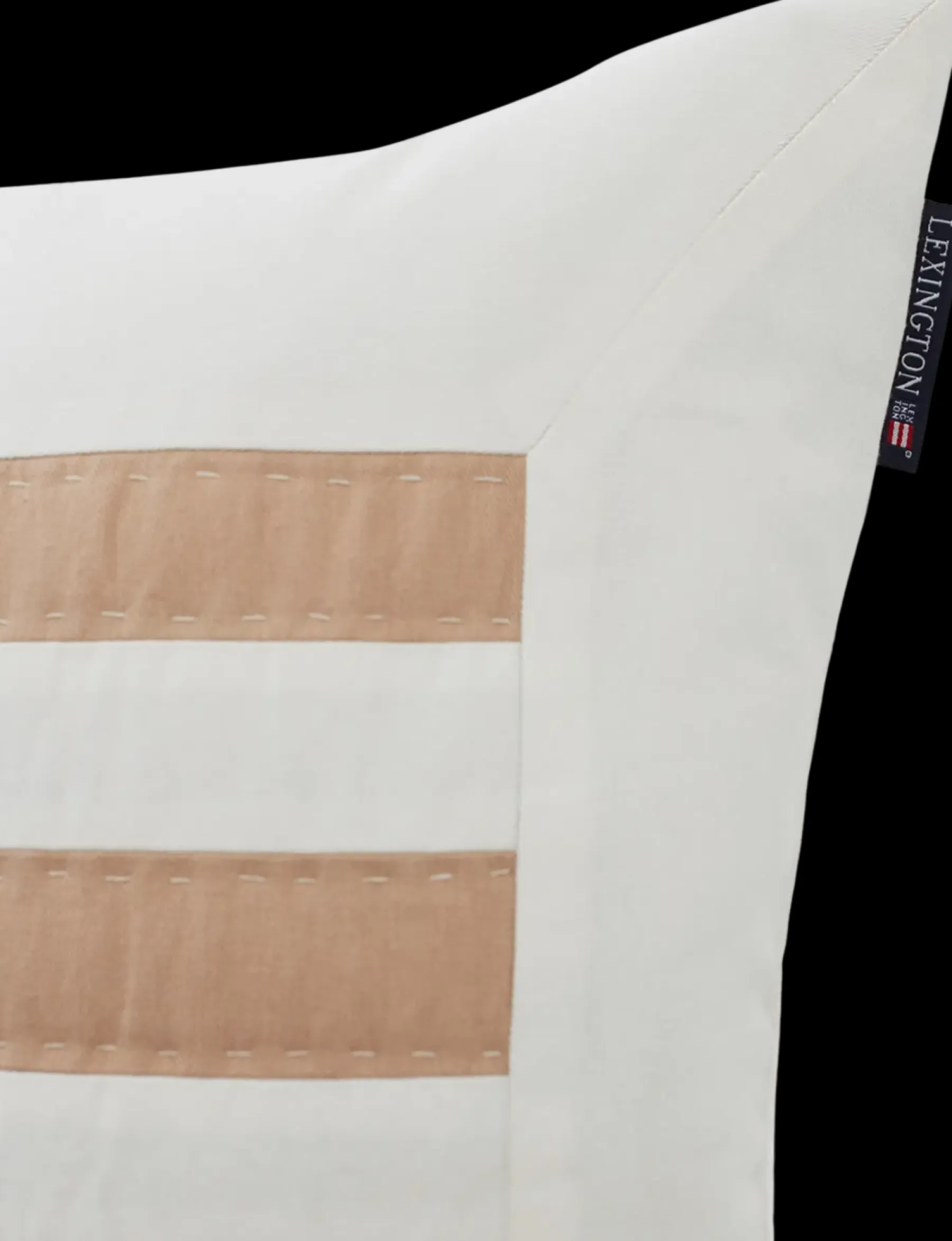 Lexington Arts & Crafts twill koristetyynynpäällinen 50x50cm valkoinen/beige Sisustustyynyt Ja Tyynynpäälliset