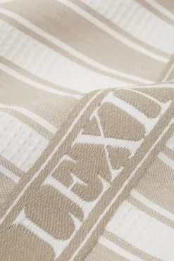 Sale Lexington Icons vohveli twill keittiöpyyhe 50x70cm beige/valkoinen Keittiötekstiilit