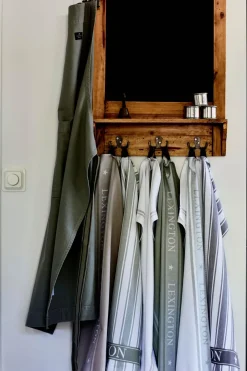 Outlet Lexington Icons vohveli twill keittiöpyyhe 50x70cm musta/valkoinen Keittiötekstiilit