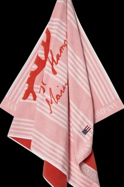 Lexington Company Pyyhkeet<Lexington Long Island Beaches rantapyyhe 100x180cm pinkki/koralli
