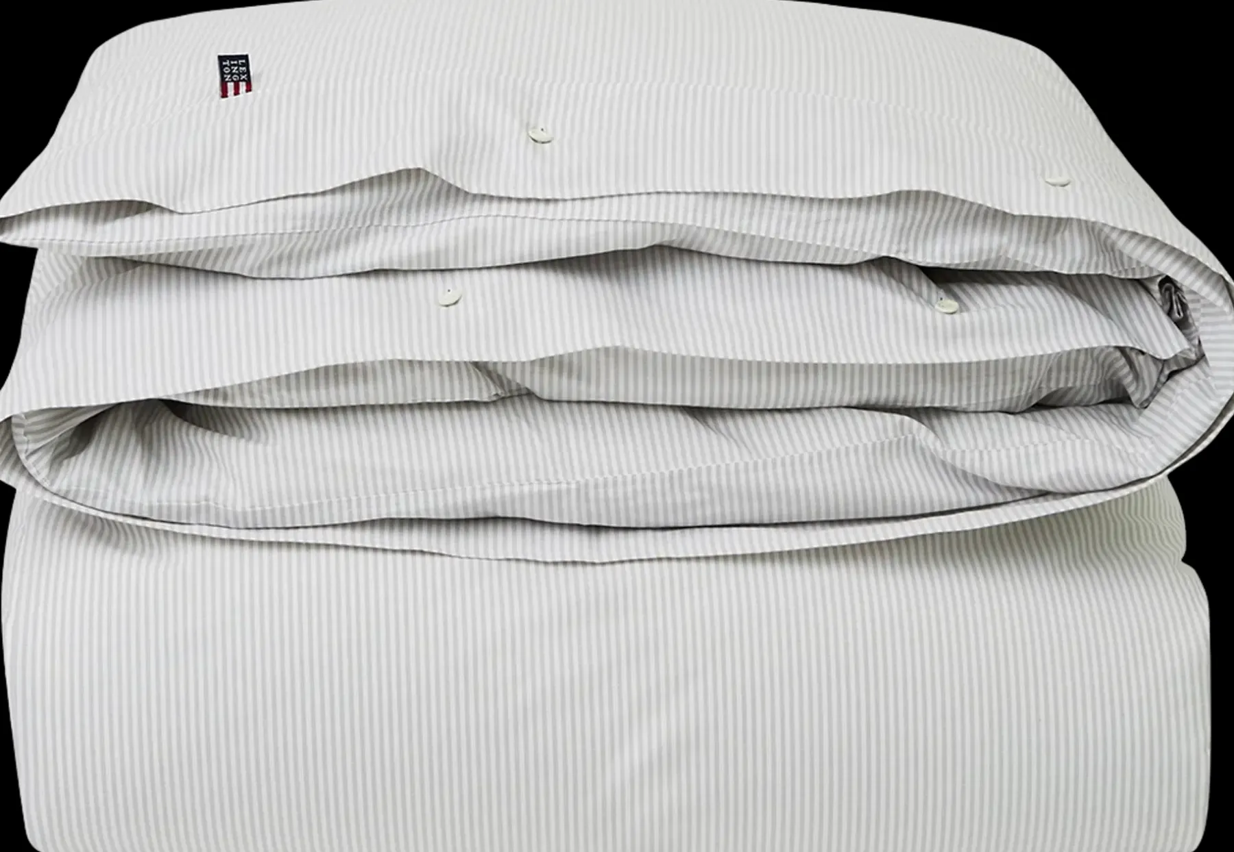 Hot Lexington Pin Point pussilakana 150x210cm beige/valkoinen Pussilakanat