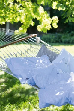 Discount Lexington Pin Point tyynyliina sininen/valkoinen 50x60cm Tyynyliinat