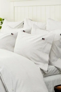 Lexington Company Tyynyliinat<Lexington Pin Point tyynyliina 50x60cm harmaa/valkoinen