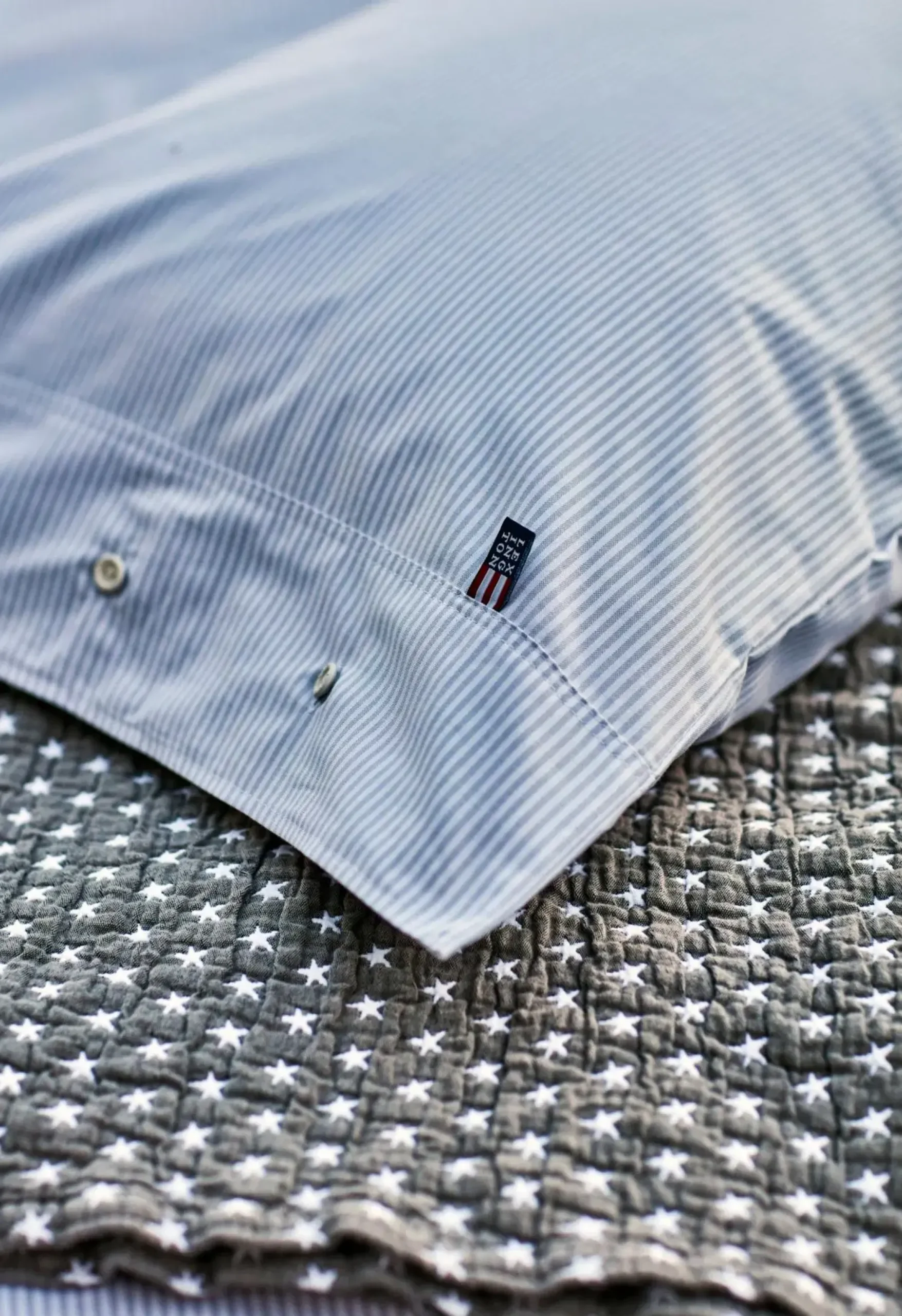 Lexington Company Tyynyliinat<Lexington Pin Point tyynyliina 50x60cm harmaa/valkoinen