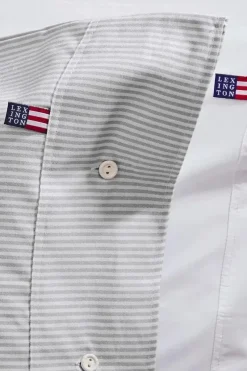 Lexington Company Tyynyliinat<Lexington Pin Point tyynyliina 50x60cm harmaa/valkoinen