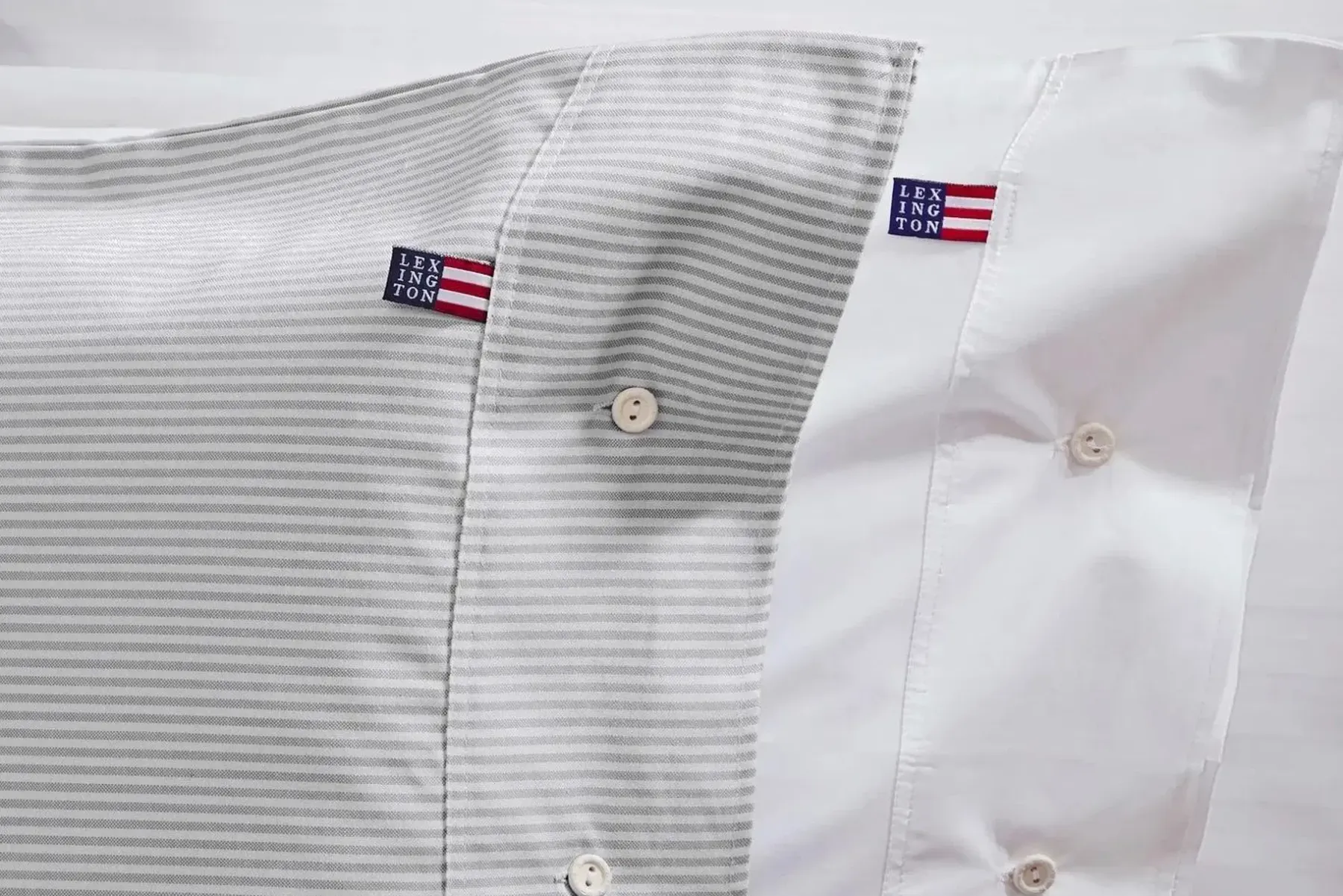 Lexington Company Tyynyliinat<Lexington Pin Point tyynyliina 50x60cm harmaa/valkoinen