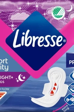 Libresse Kuukautiset Ja Intiimihygienia<Maxi yöside Maxi+ Goodnight Wing 10 kpl