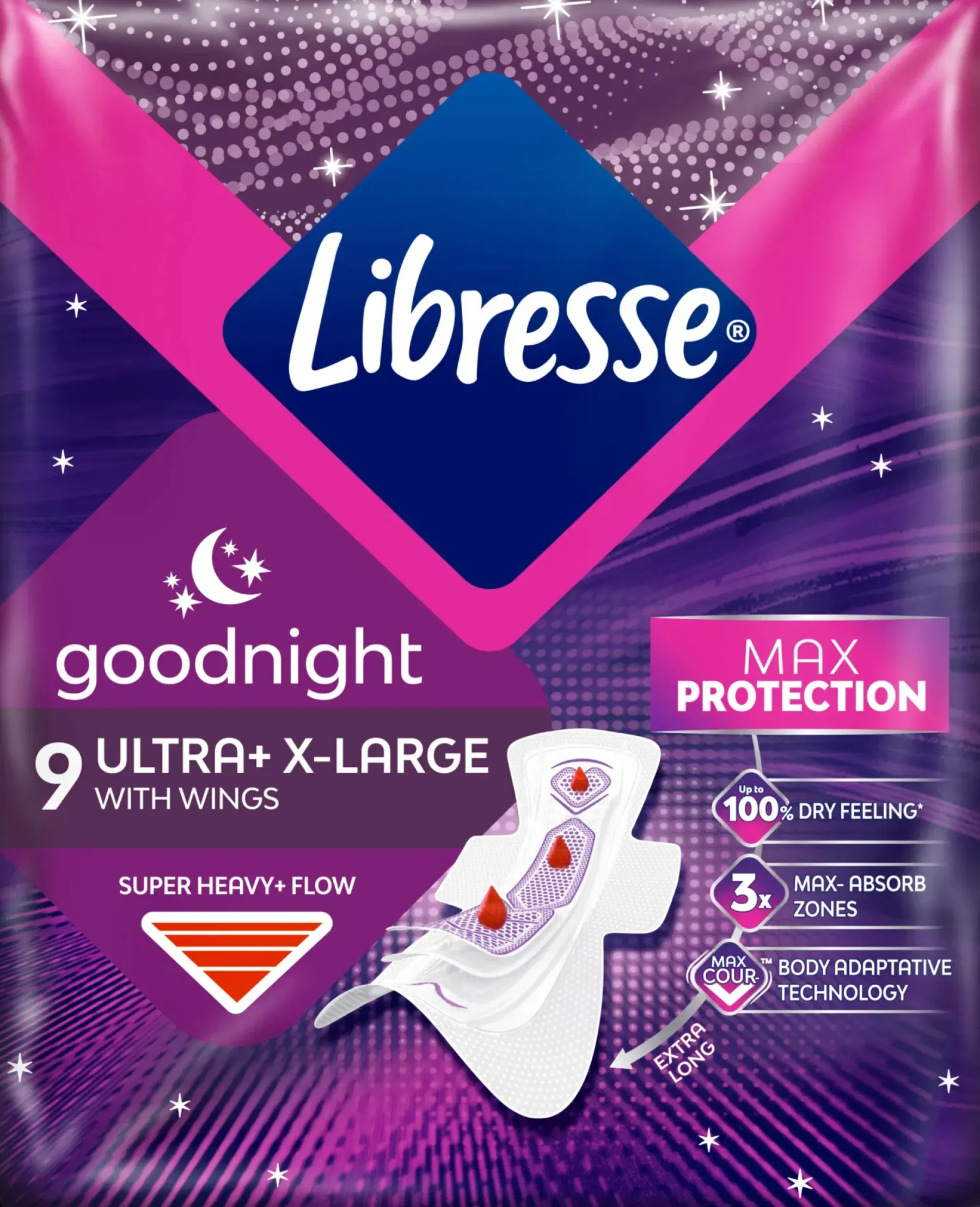 Best Ultra yöside Ultra+ X-Large Night Wings 9 kpl Kuukautiset Ja Intiimihygienia