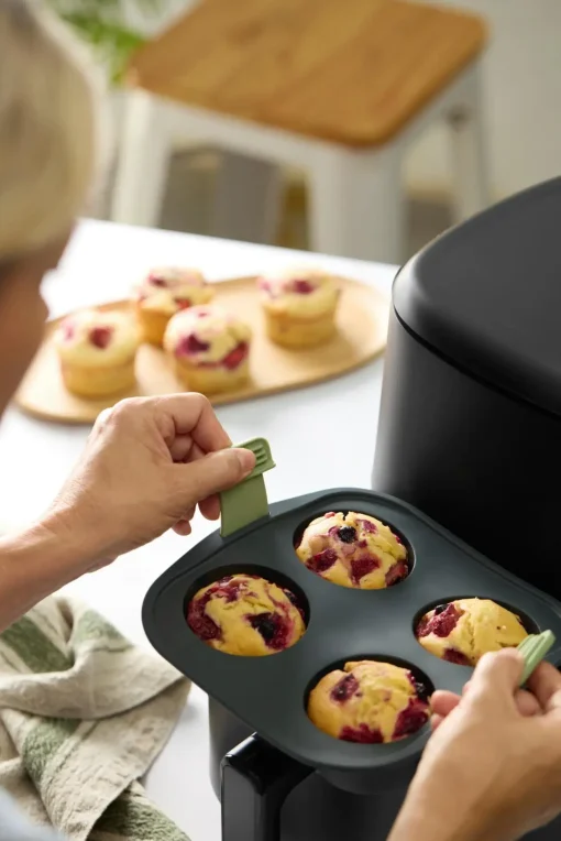 Lékué Keittiötyövälineet<Air Fryer muffinssimuotti 4 kuppia