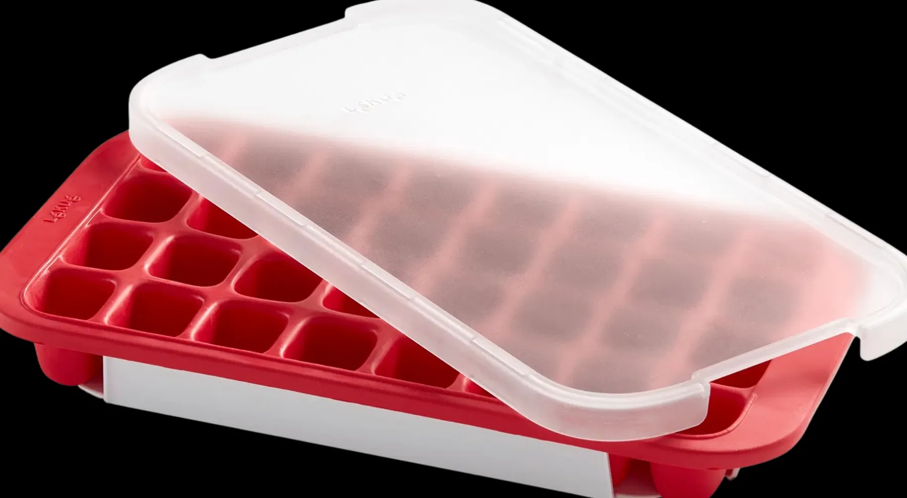 Lékué Keittiötarvikkeet<jääpalamuotti kannella 32 palaa