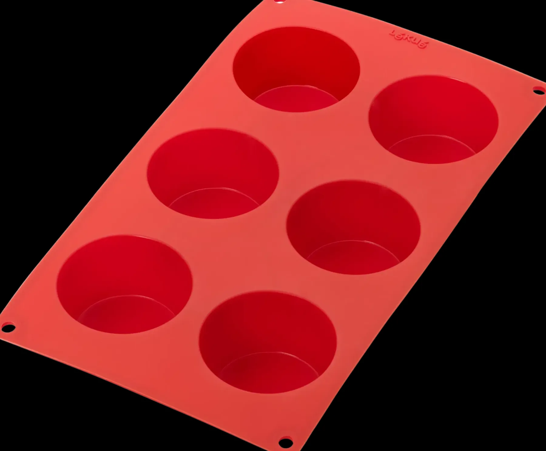 Lékué Ruoanvalmistusastiat<muffinssit leivosmuotti, 6 kuppia