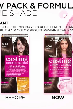 L'Oréal Paris Hiusvärit<Casting Crème Gloss 415 Iced Brown Syvä Kastanjanruskea kevytväri 1kpl