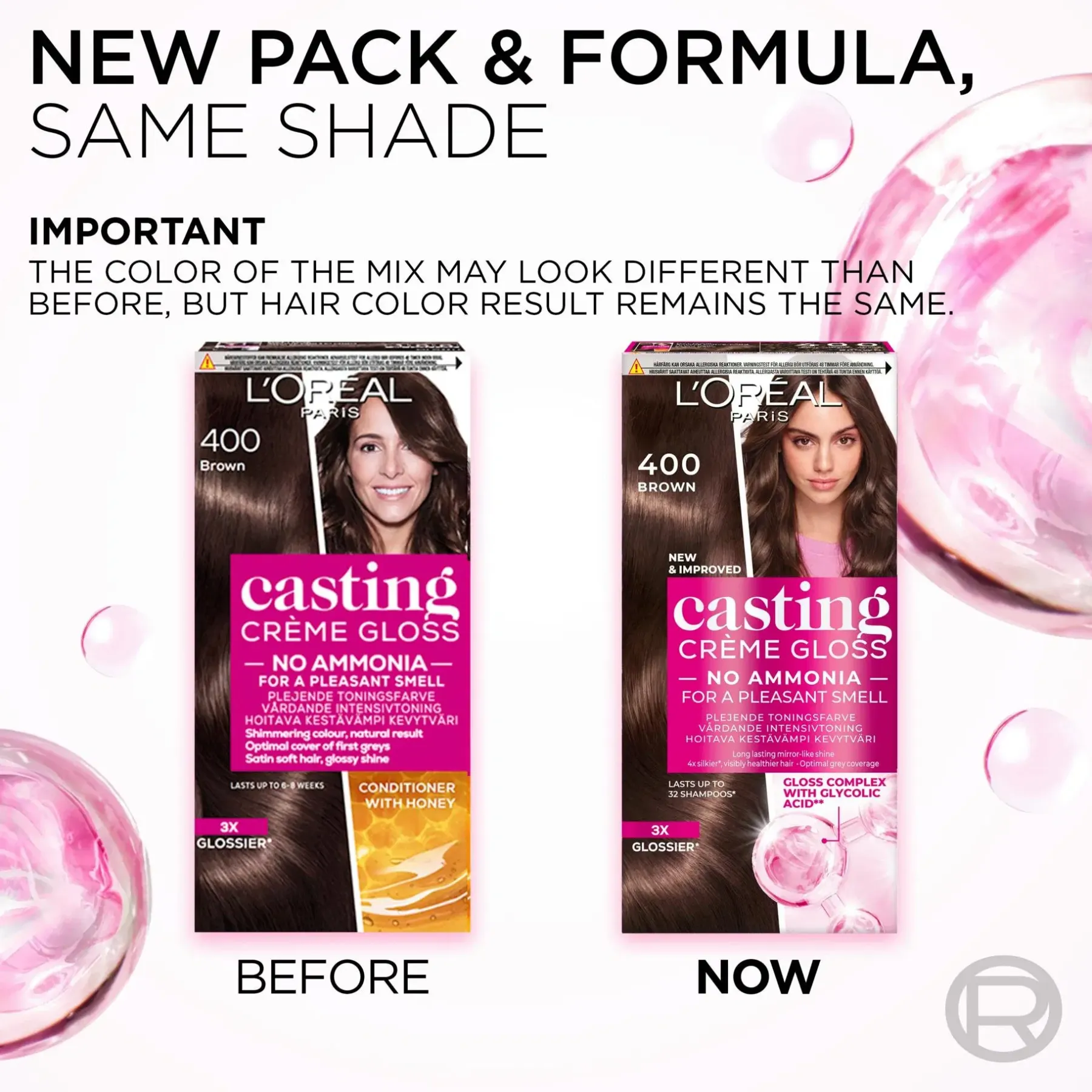 L'Oréal Paris Hiusvärit<Casting Crème Gloss 415 Iced Brown Syvä Kastanjanruskea kevytväri 1kpl