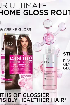 L'Oréal Paris Hiusvärit<Casting Crème Gloss 734 Amber Honey semi-permanent hiusväri normaaleille hiuksille 1 pce