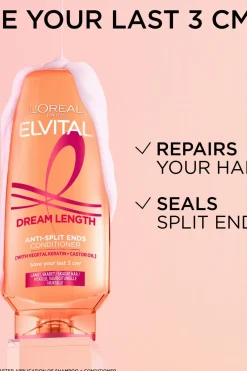 L'Oréal Paris Hiustenhoito<Elvital Dream Length HairDetangler hoitoaine pitkille, vaurioituneille hiuksille 200ml