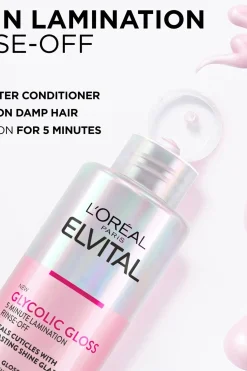 Best Elvital 200ml Glycolic Gloss huuhdeltava käsittely kiillottomille hiuksille 200ml Hiustenhoito