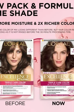 Sale Excellence Creme 4 Brown Tummanruskea kestoväri 1kpl Hiusvärit