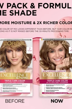 Best Excellence Creme 7 Blonde Tummanvaalea kestoväri 1kpl Hiusvärit