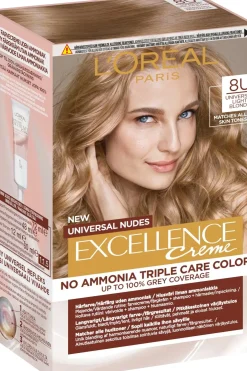 L'Oréal Paris Hiusvärit<Excellence Universal Nudes 8U Universal Light Blonde kestoväri ilman ammoniakkia 1kpl