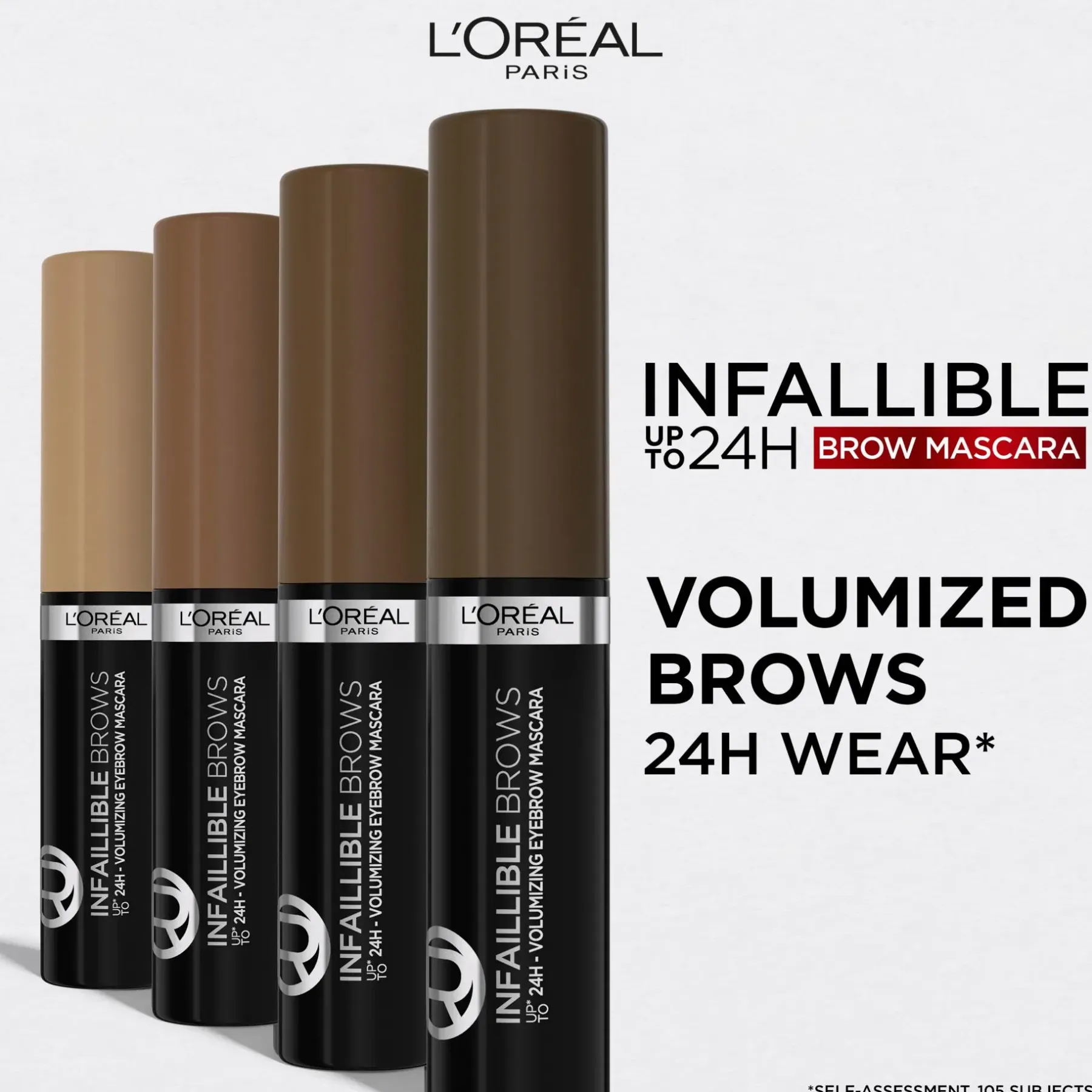 Sale Infaillible Brows 24H Volumizing Mascara 1.0 Ebony kulmamaskara 5ml Silmämeikit