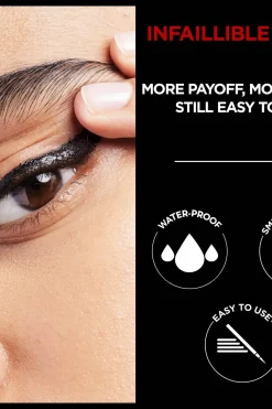 Hot Infaillible Grip 24H Precision Felt eyeliner nestemäinen silmänrajausväri Silmämeikit