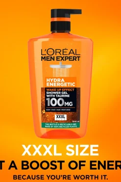 L'Oréal Paris Ihonhoito<Men Expert Hydra Energetic suihkugeeli normaalille iholle 1000 ml