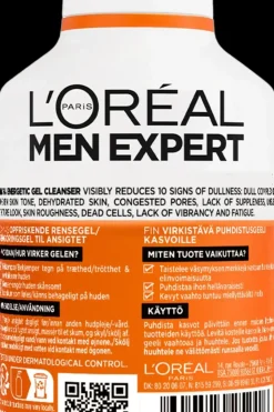 Outlet Men Expert Hydra Energetic virkistävä puhdistusgeeli kasvoille 260 ml Ihonhoito