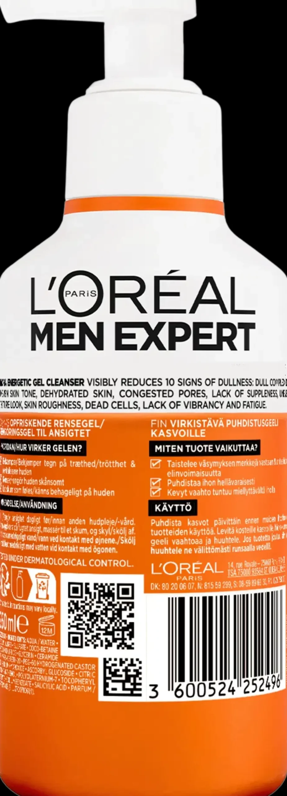 Outlet Men Expert Hydra Energetic virkistävä puhdistusgeeli kasvoille 260 ml Ihonhoito