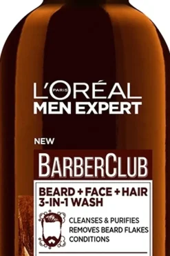 Sale Men Expert Barber Club 3-In-1 Wash Parralle, kasvoille ja hiuksille 200ml Ihonhoito