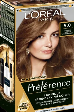 Sale Préférence 5.0 Rome Light Brown Vaalenaruskea kestoväri 1kpl Hiusvärit