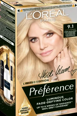 L'Oréal Paris Hiusvärit<Préférence Kestoväri Hiuksille normaaleille hiuksille 9.1 Viking Ash Blonde 1 pc