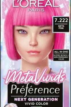 L'Oréal Paris Hiusvärit<Préférence Metavivids Pink 7.222 vaalennus ja sävyte 1kpl