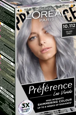 L'Oréal Paris Hiusvärit<Préférence Vivid Colours Silver Grey intensiivinen kestoväri 1kpl