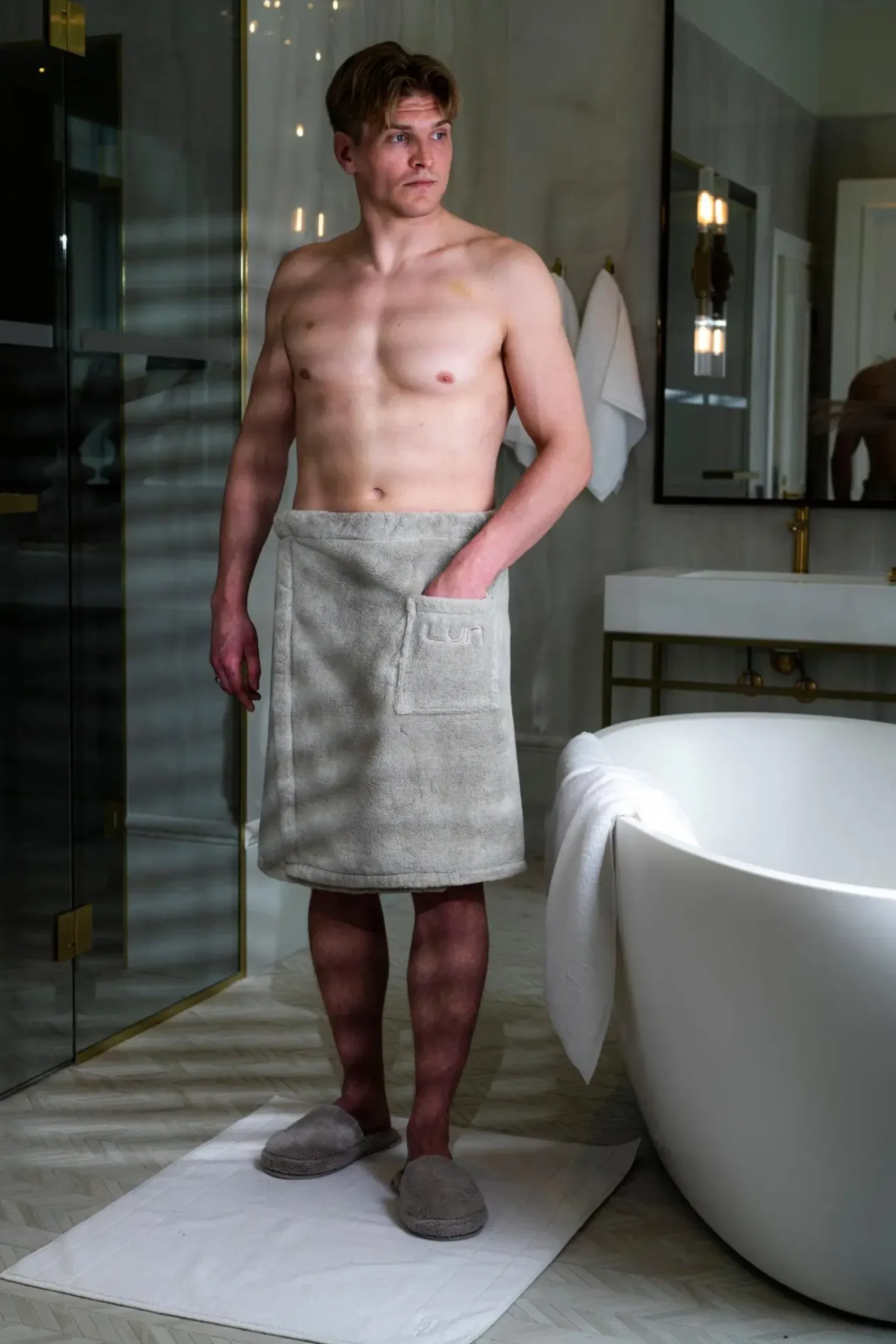 Luin Living Tossut Ja Tohvelit|Tossut Ja Tohvelit<Cosy kylpytossut sand L/XL