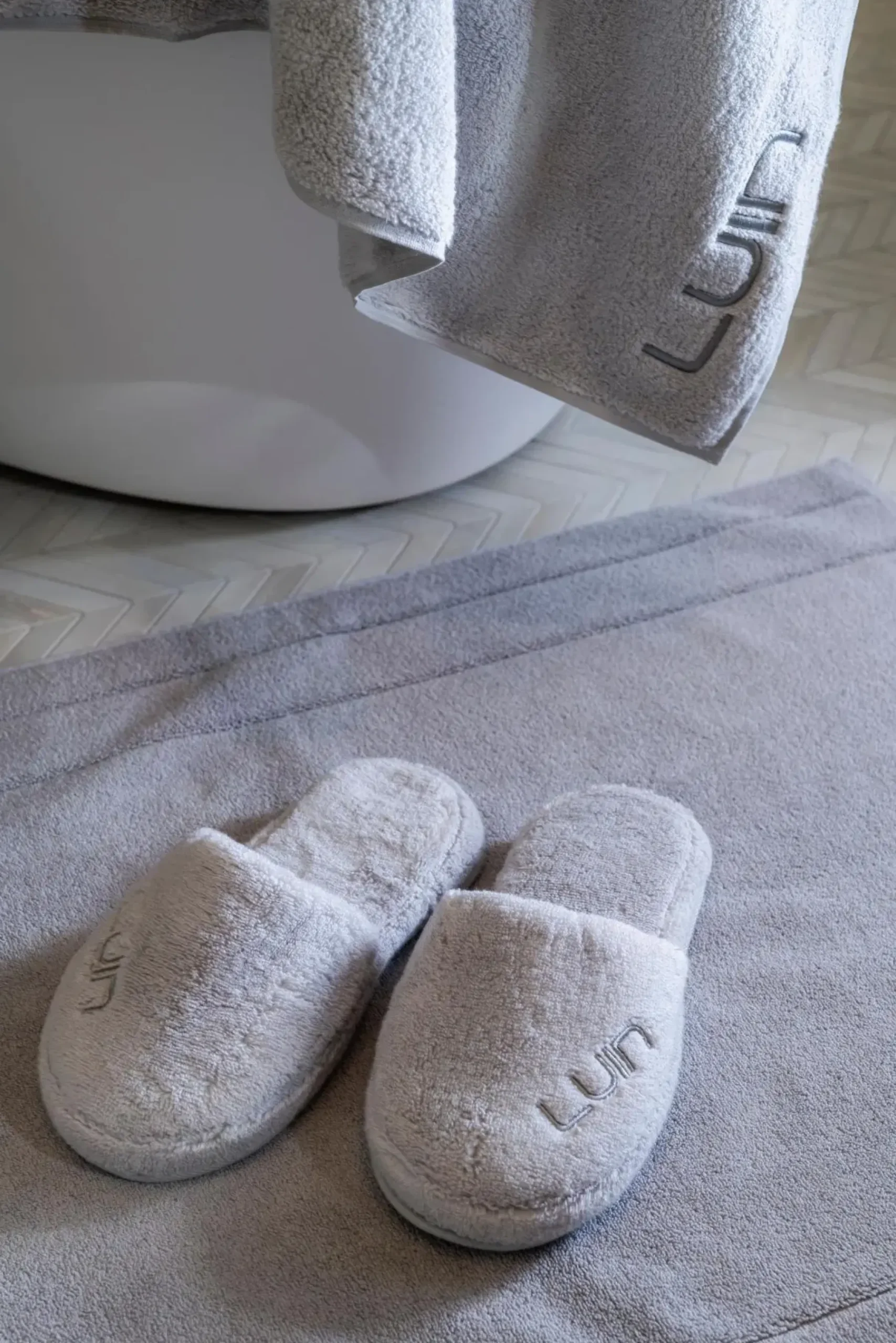 New Cosy kylpytossut pearl grey L/XL Tossut Ja Tohvelit|Tossut Ja Tohvelit