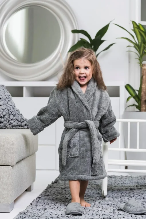 Luin Living Lasten Kylpytakit Ja Pyyhkeet<lasten kylpytakki 130cm granite