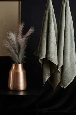 Luin Living Pyyhkeet<Organic Elegance jättipyyhe 100x150cm ash green