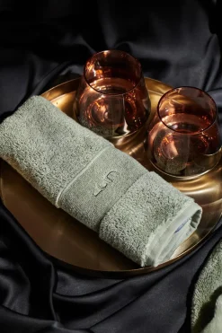 Luin Living Pyyhkeet<Organic Elegance kasvopyyhe 30x50cm ash green