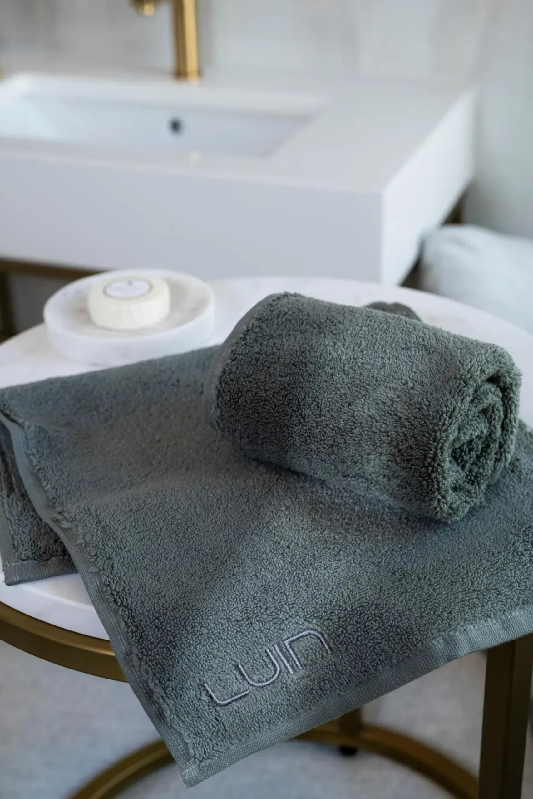 Luin Living Pyyhkeet<Your Home Your Spa käsipyyhe 50x80 cm granite