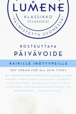 Clearance KLASSIKKO Kosteuttava päivävoide kaikille ihotyypeille 50ml Kasvojenhoito