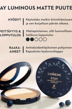 Outlet Stay Luminous Matte puuteri 10 g Kasvomeikit