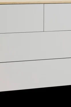 Fuuga laatikosto, cashmere, tammiviiluisella kansitasolla, tammijalat Hyllyt, Kaapit Ja Lipastot