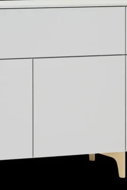 New Fuuga senkki, cashmere, kolmiosainen, koivujalat Hyllyt, Kaapit Ja Lipastot